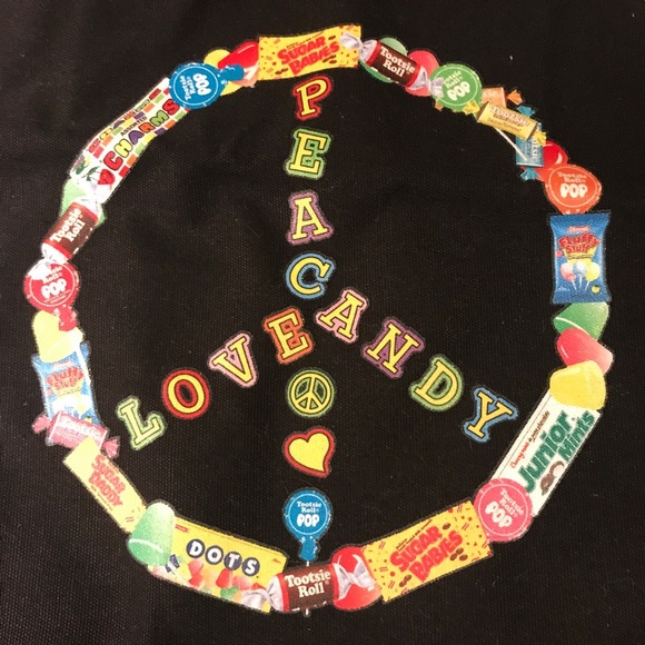 🍭 Peace Love & Candy Tote - Picture 2 of 7